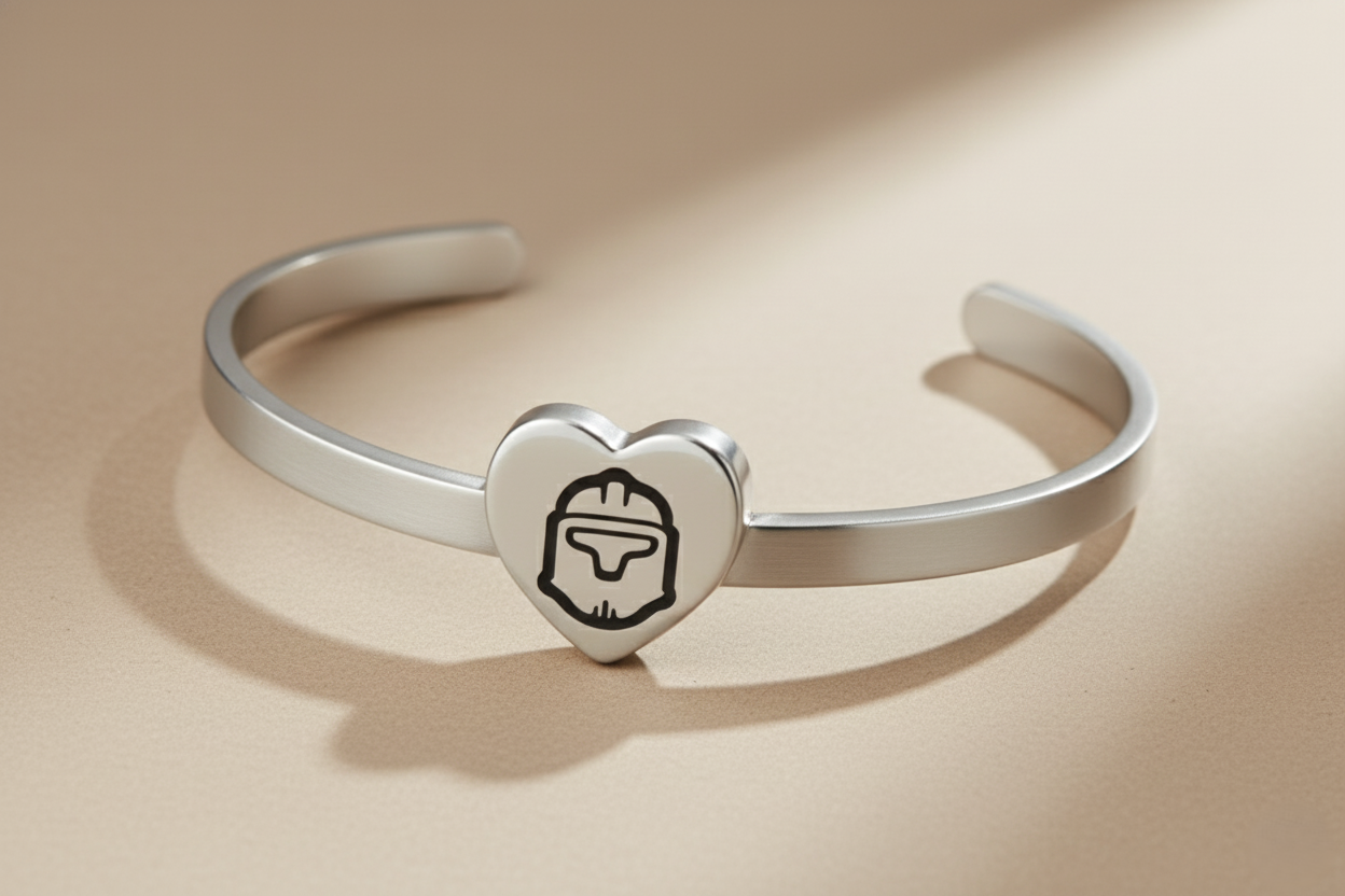 Bracelet manchette cœur Eterna™ par Trooper