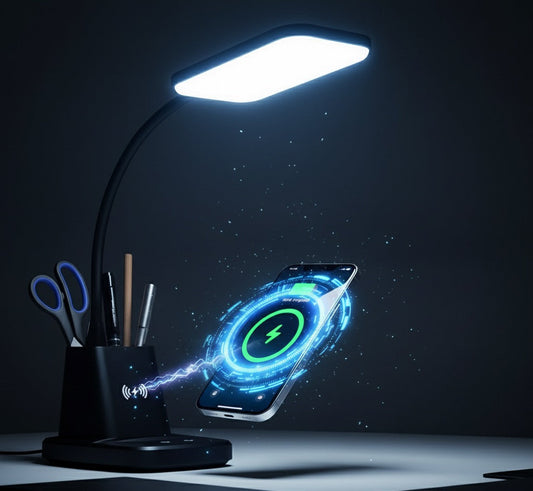 LumoCharge™ LED Desk Lamp & Wireless Charger
