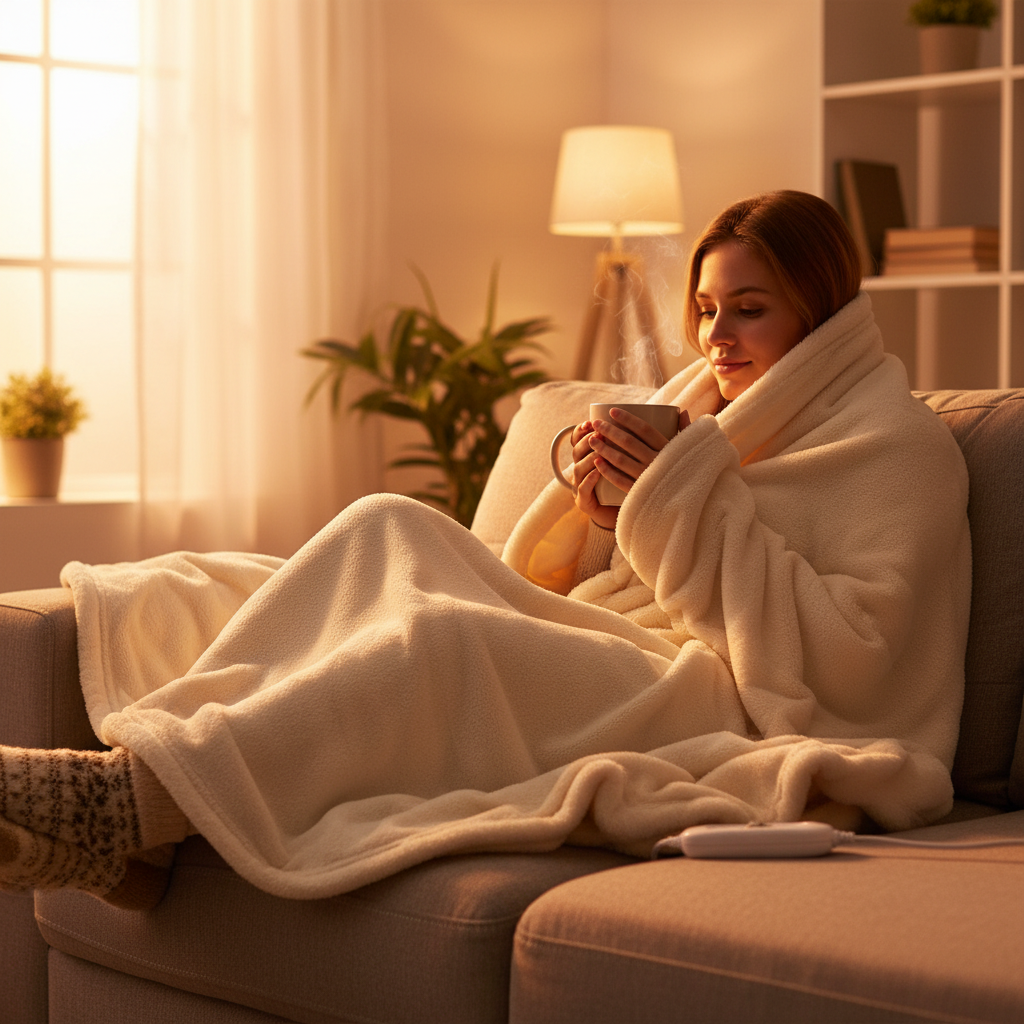 Trooper™ CozyWarm Heated Blanket Throw