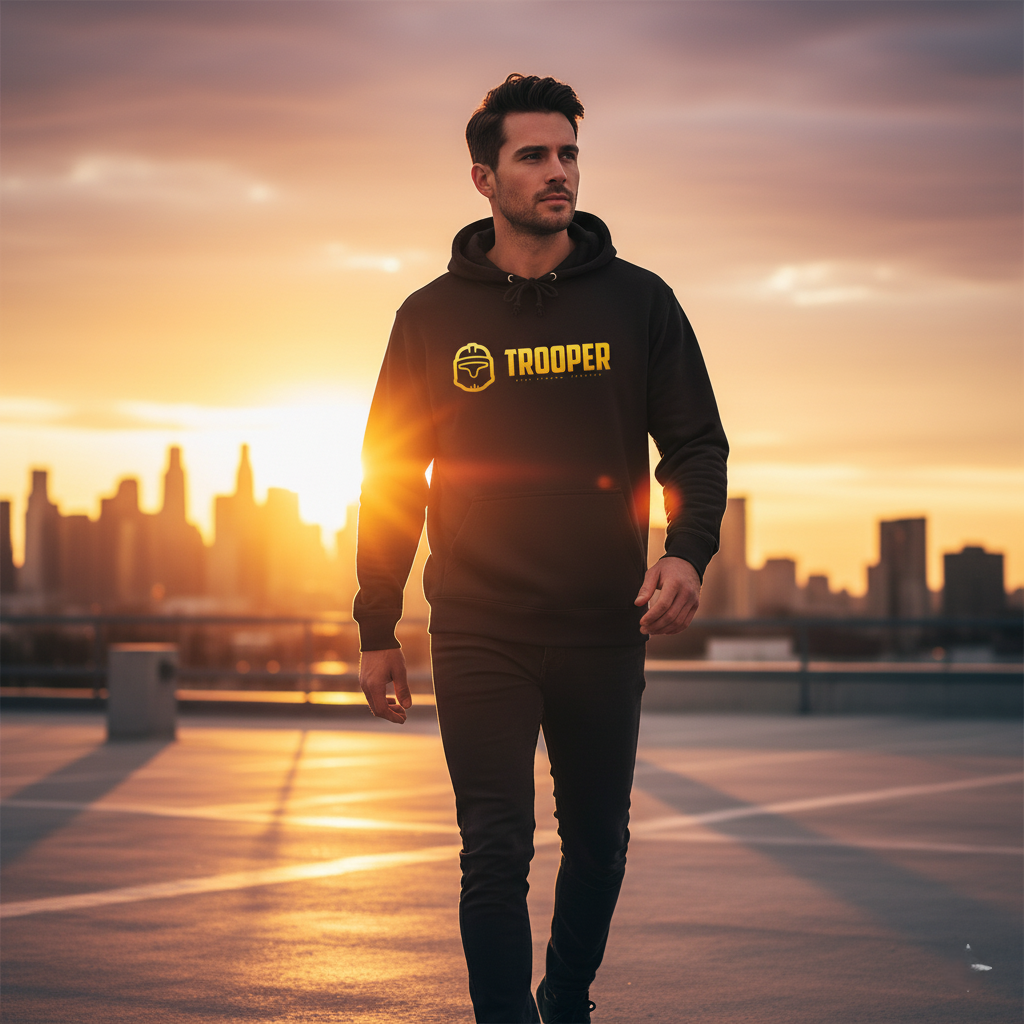 Sweat à capuche en molleton français Trooper Solis™