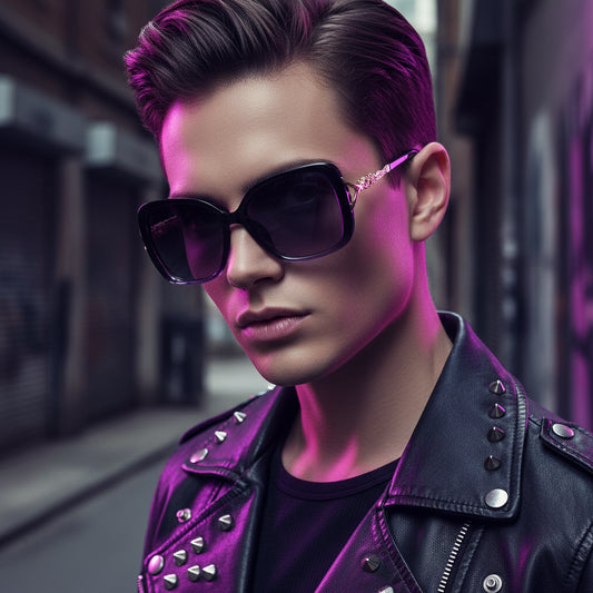 Trooper™ LuxSquare Black-Gold Sunglasses