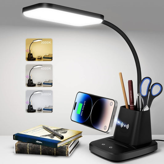 LumoCharge™ LED Desk Lamp & Wireless Charger